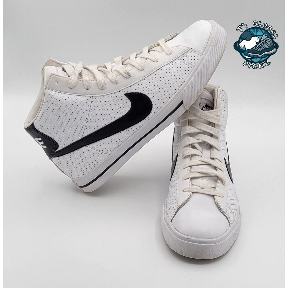 Nike Sweet Classic High 2009 Black White Sneakers 354701-101 Mens Size 10. 5
